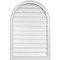 Ekena Millwork Round Top Surface Mount PVC Gable Vent: Functional, w/ 2"W x 1-1/2"P Brickmould Frame, 26"W x 38"H GVPRT26X3802SF - alternate 1